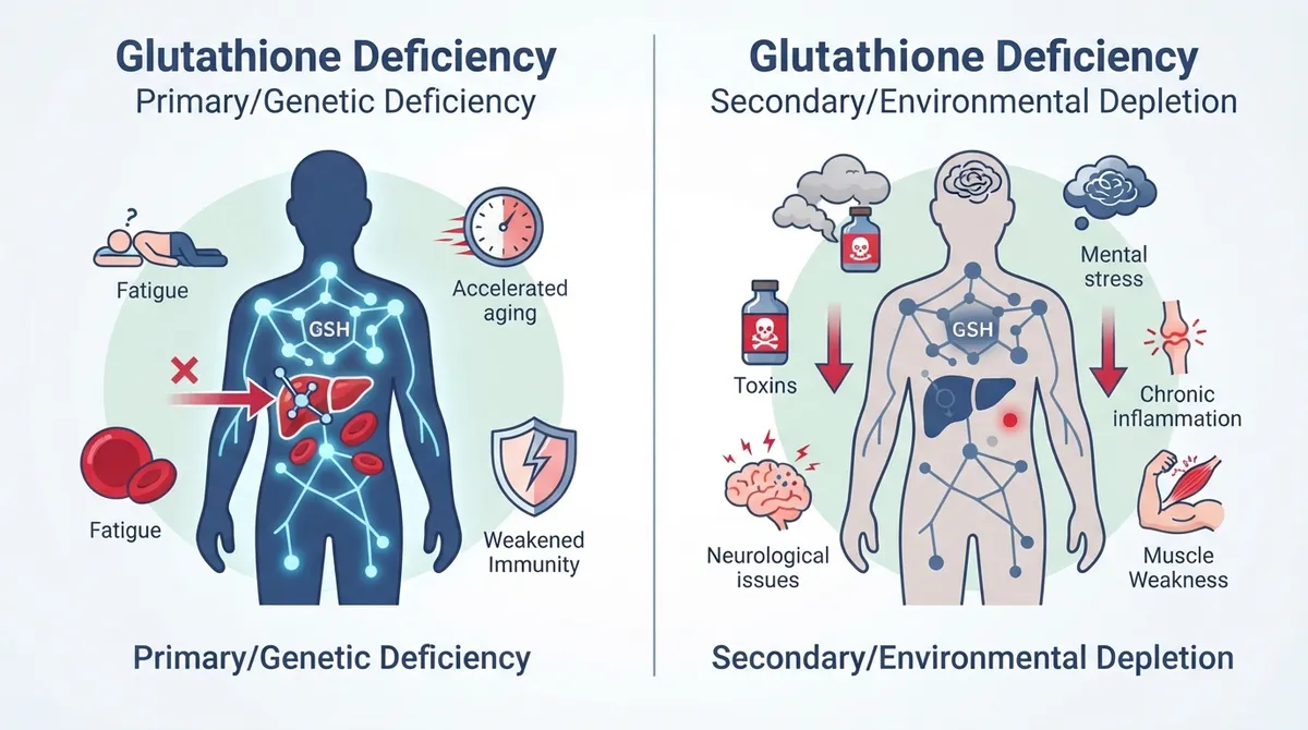 glutathione deficiency symptoms