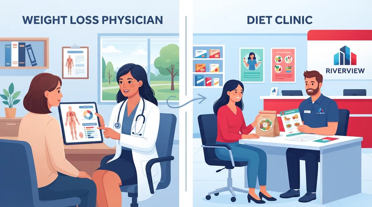 Weight Loss Physician vs. Diet Clinic: Riverview Guide