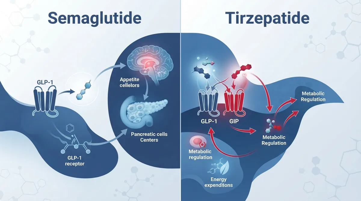 what is the difference between semaglutide and tirzepatide